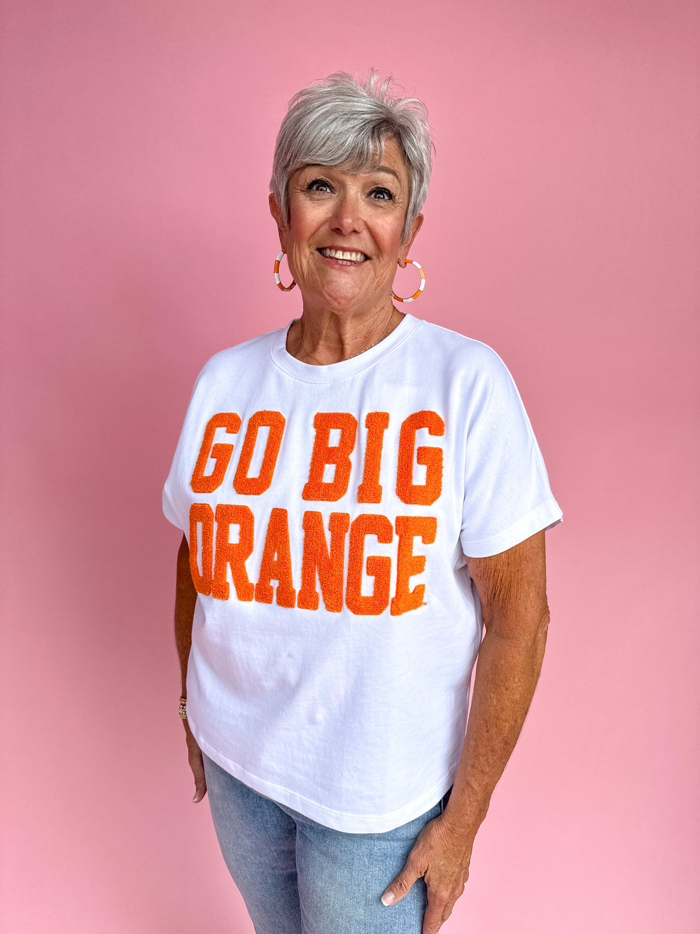 Stewart Simmons | Go Big Orange Chenille Top