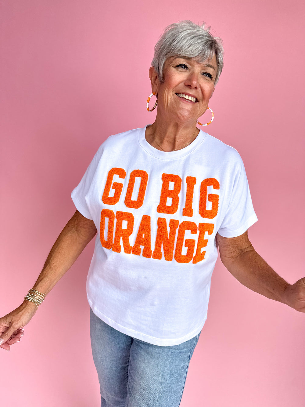 Stewart Simmons | Go Big Orange Chenille Top