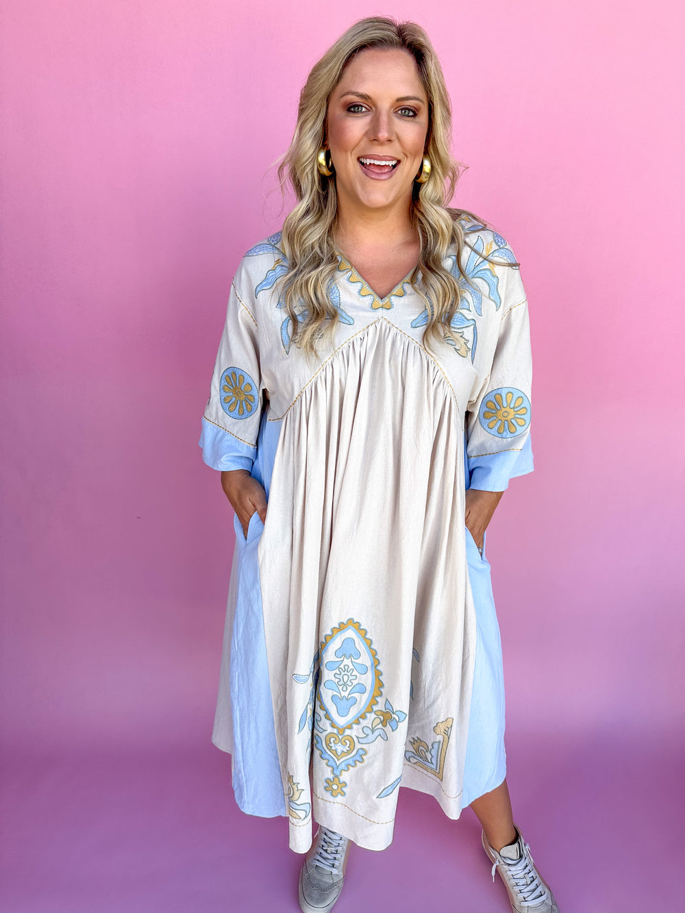 Final Chapter Midi Dress - Baby Blue