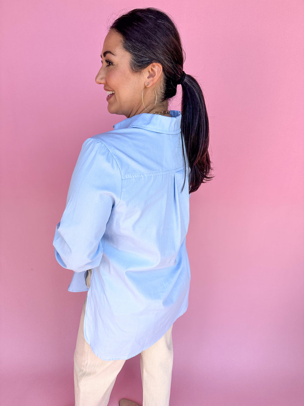 ADRIENNE | Marley Top - Chambray