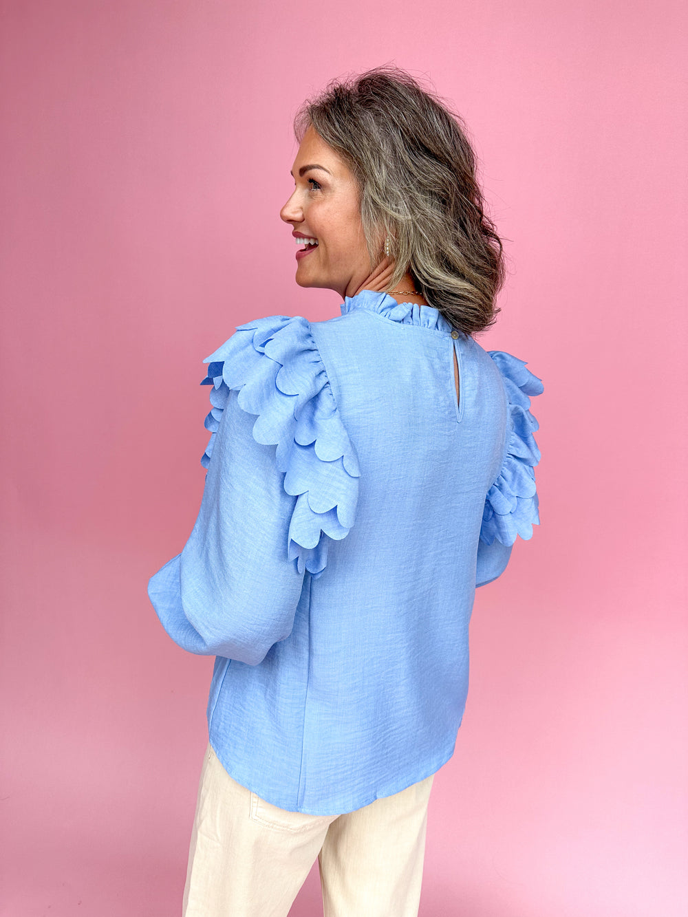 Breezy Chic Top - Blue