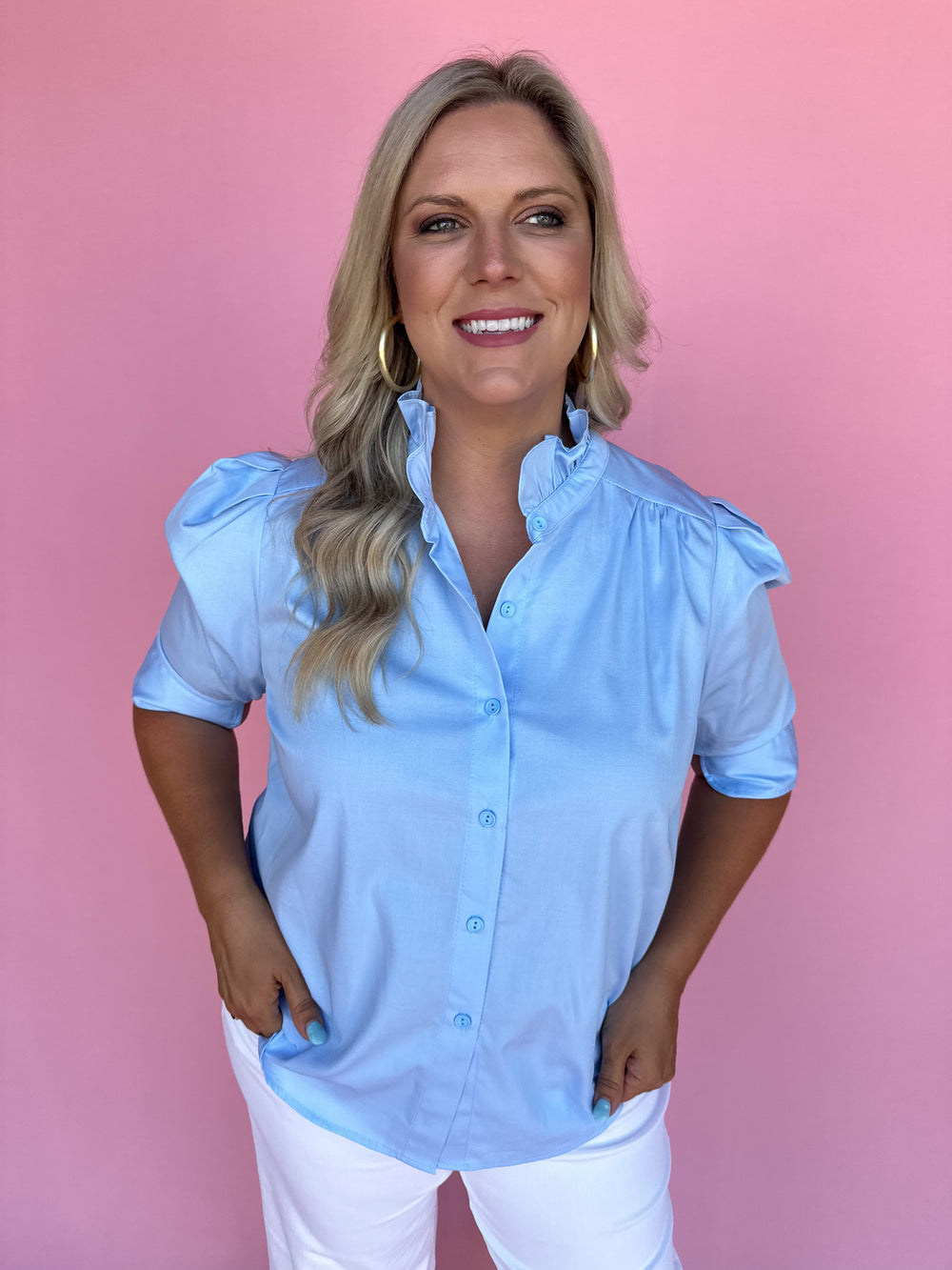 ADRIENNE | Jodie Top - Chambray