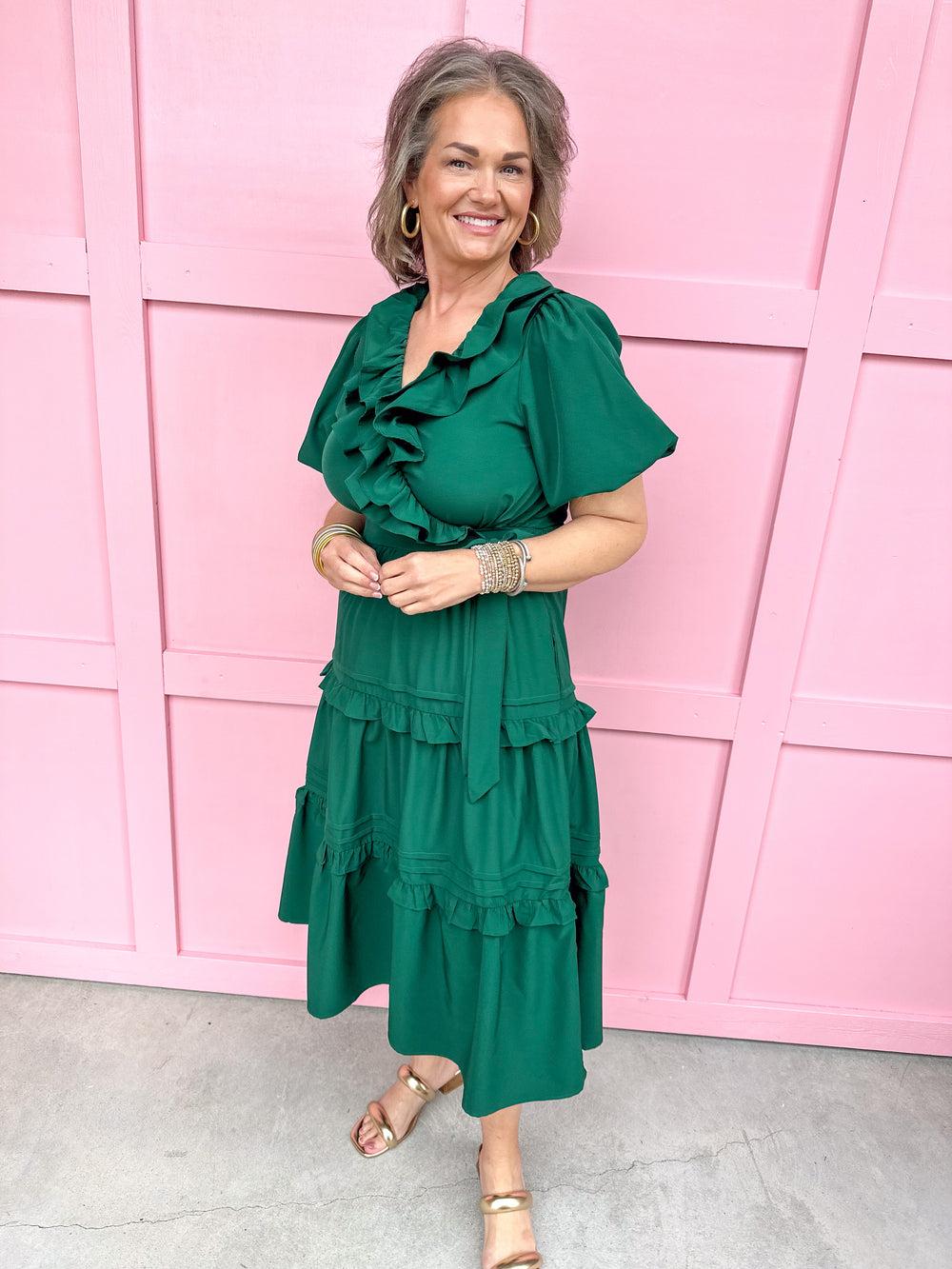 Chic & Easy Midi Dress - Green