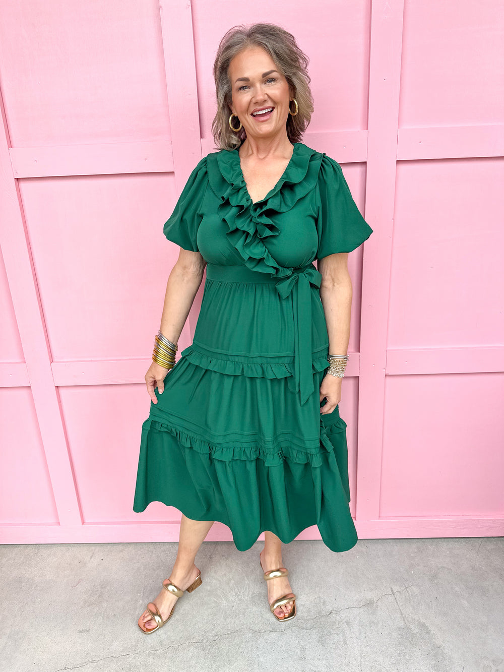 Chic & Easy Midi Dress - Green