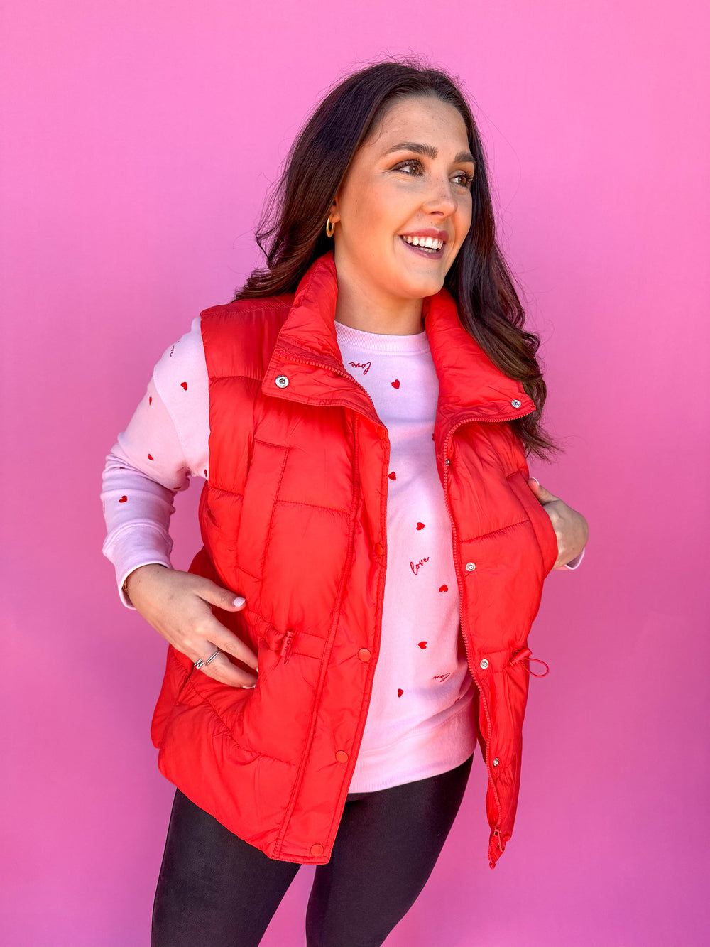 Wintry Weather Vest - Red