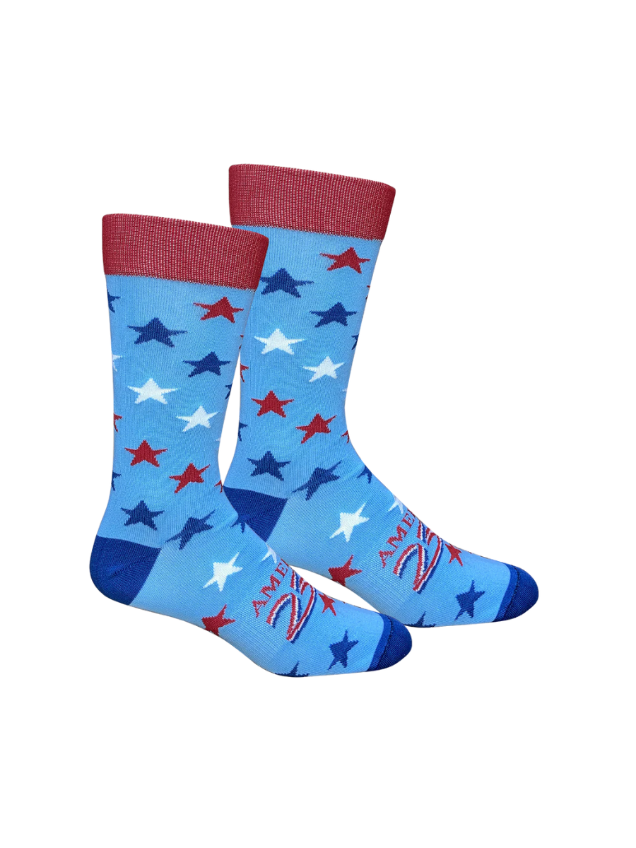 Brown Dog Hosiery | Big Stars - Della Blue