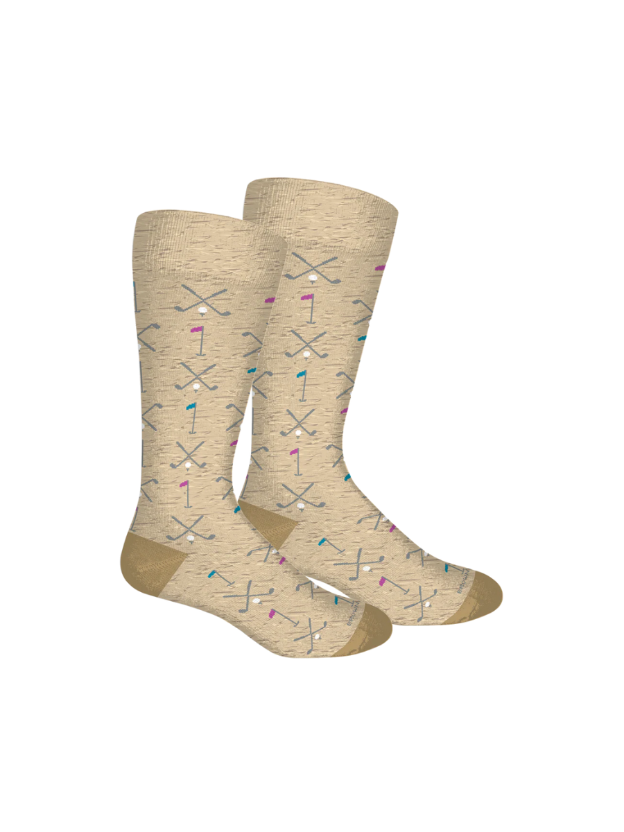 Brown Dog Hosiery | Club Neat - Oatmeal