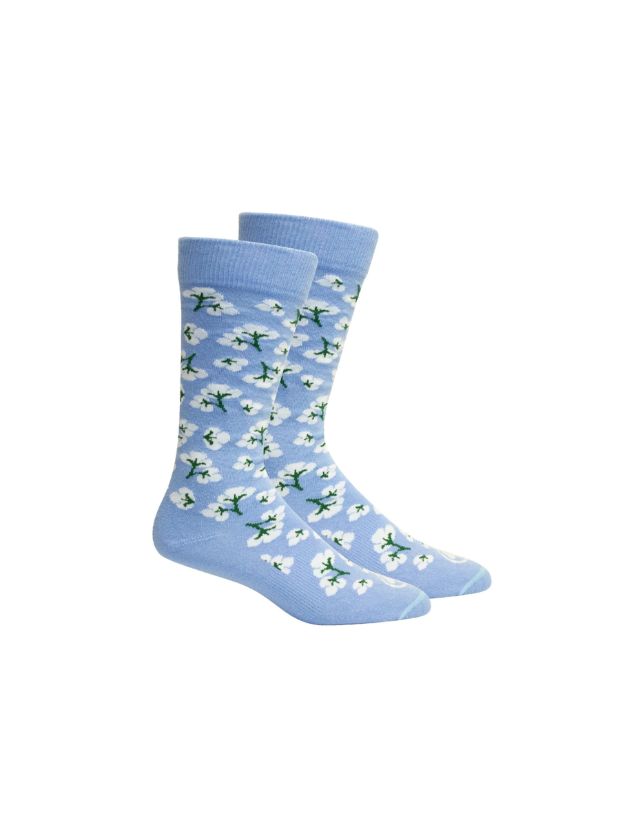 Brown Dog Hosiery | High Cotton - Della Blue