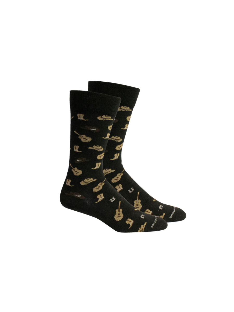 Brown Dog Hosiery | Deep Country - Black