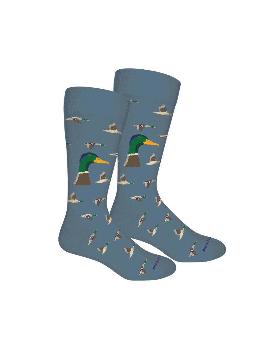 Brown Dog Hosiery | Mallard Head - Bluestone