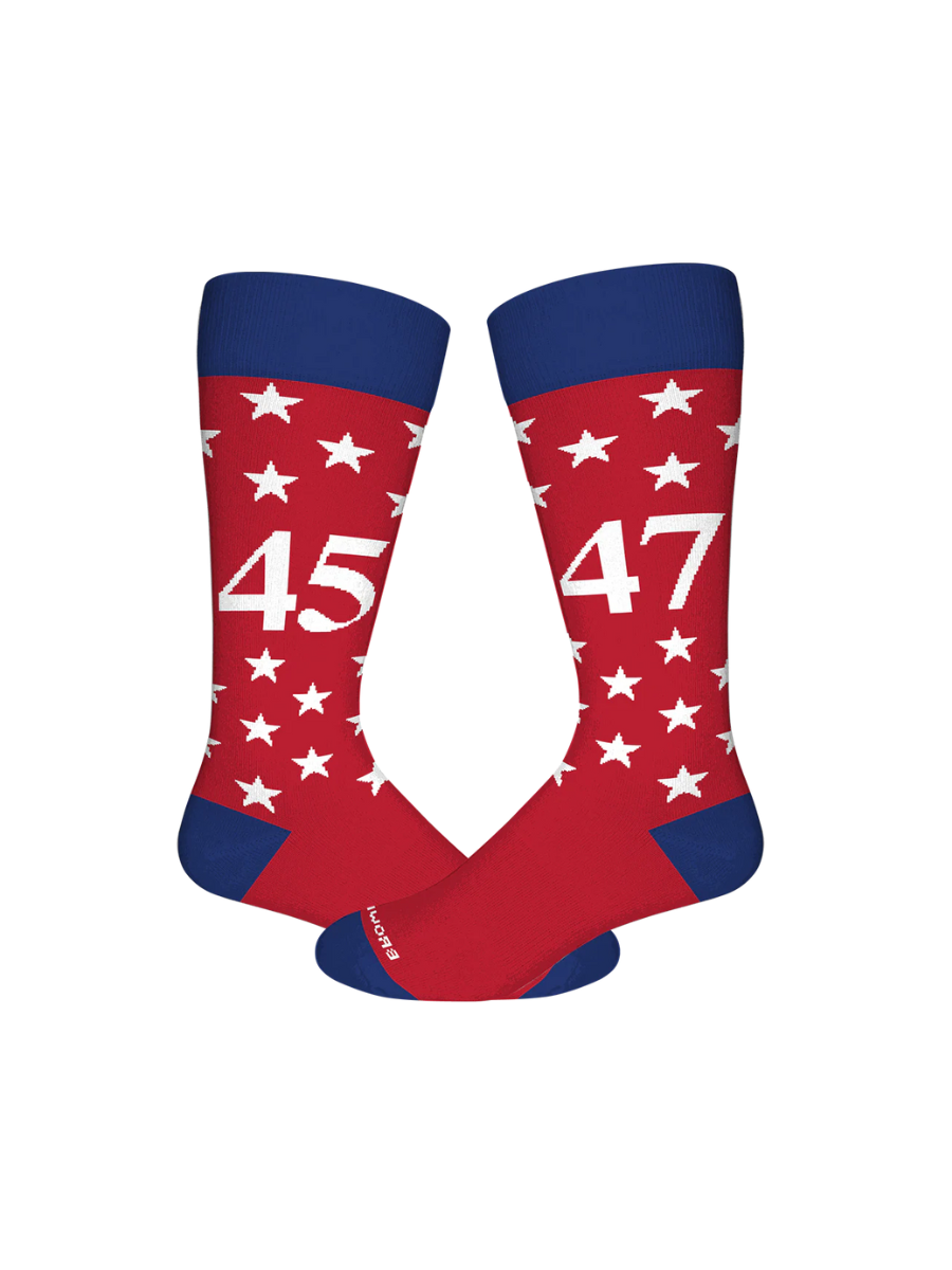 Brown Dog Hosiery | Mr. President - Red