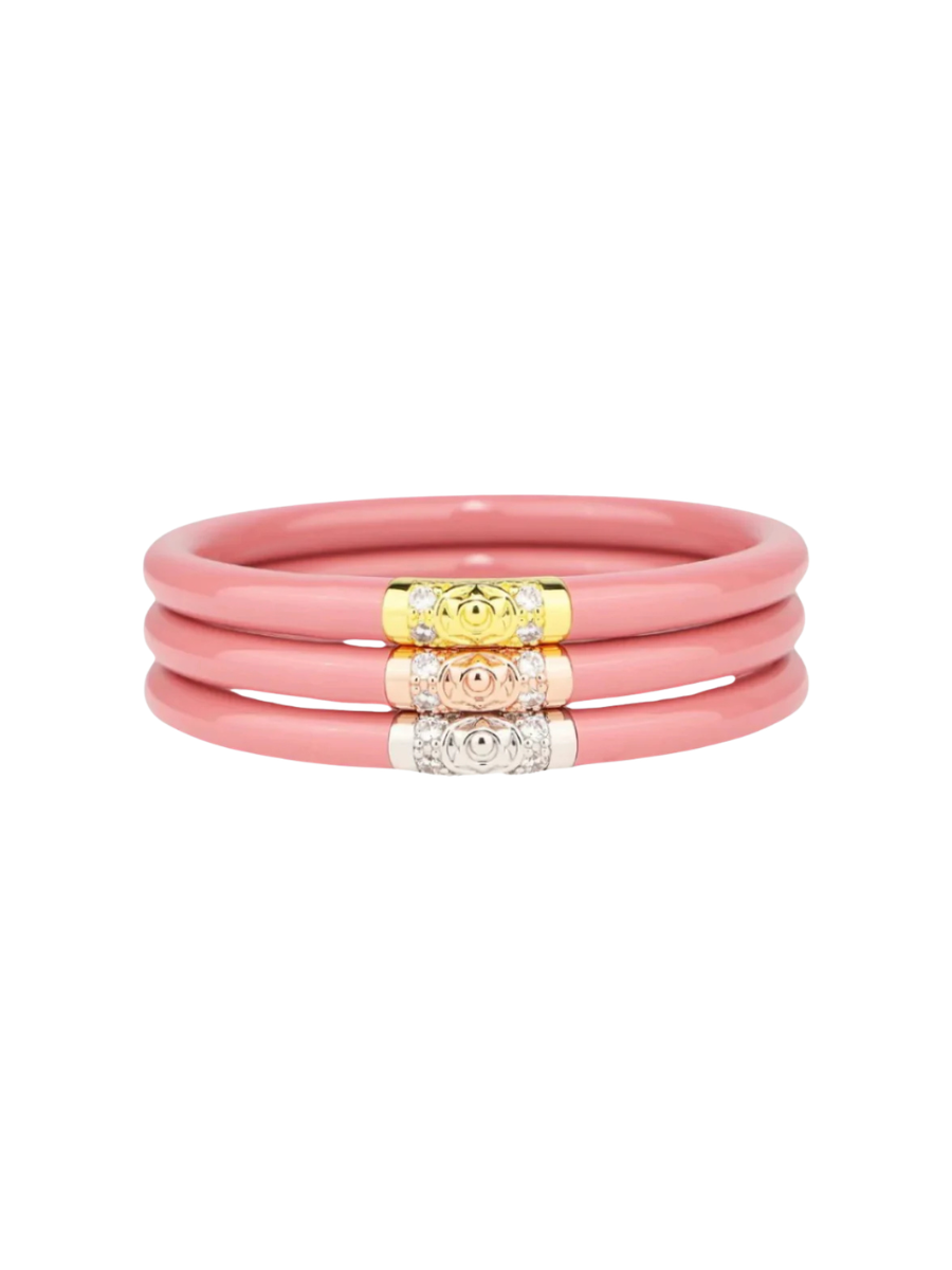 BuDhaGirl | Three Kings All Weather Bangles - Blush