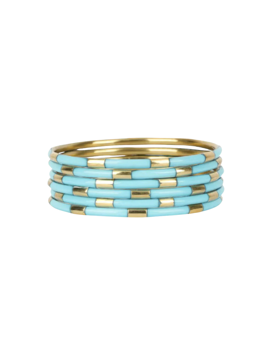 BuDhaGirl | Veda Bangles - Turquoise