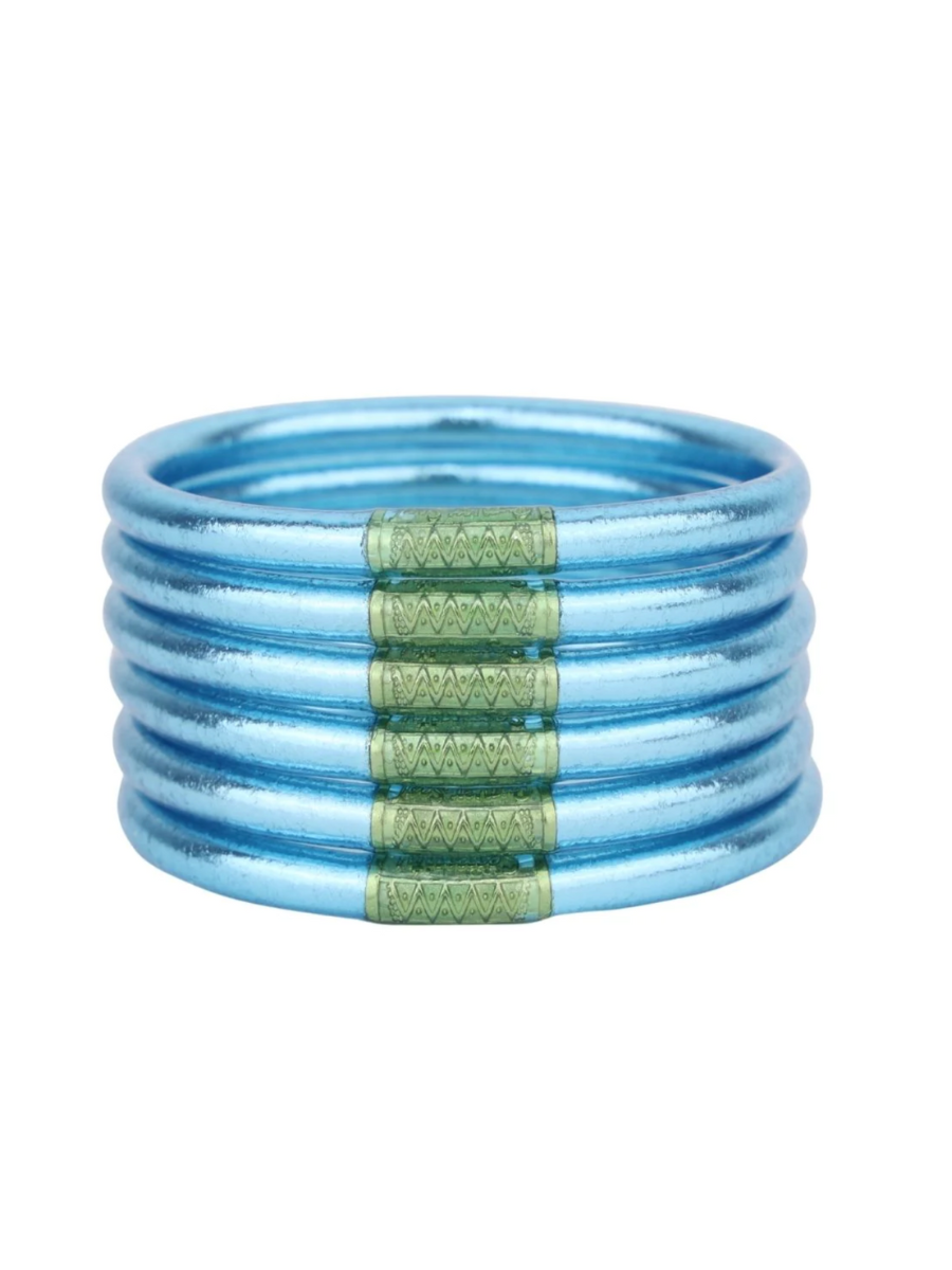 BuDhaGirl All Weather Bangles Azure Stack Jincy's Gift