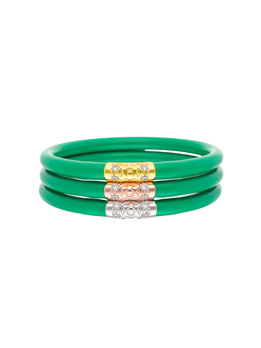 BudhaGirl | Three Kings All Weather Bangles (AWB) - Kelly Green