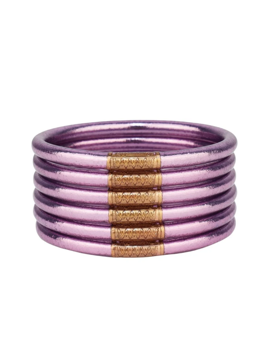 BuDhaGirl All Weather Bangles Lila Stack Jincy's Gift
