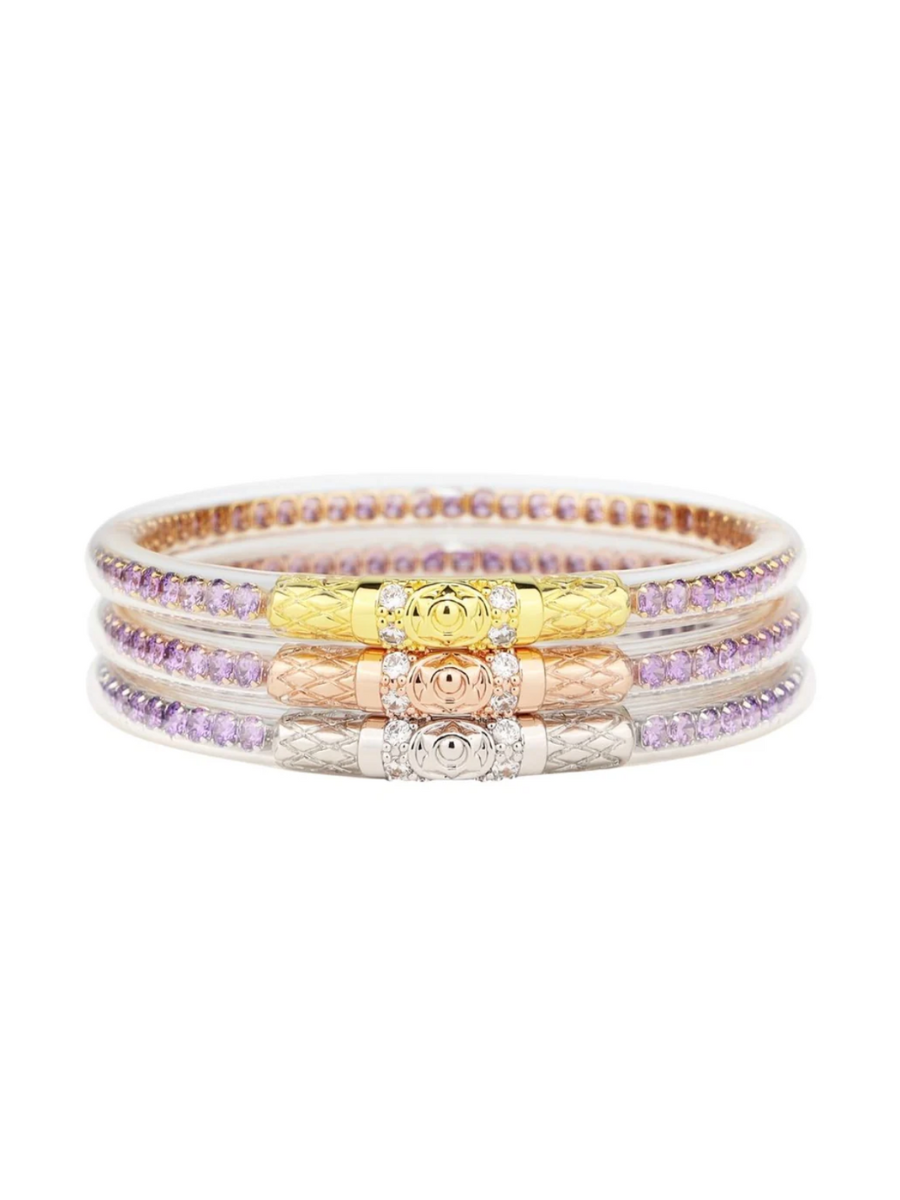 BuDhaGirl Three Queens All Weather Bangles Lila
