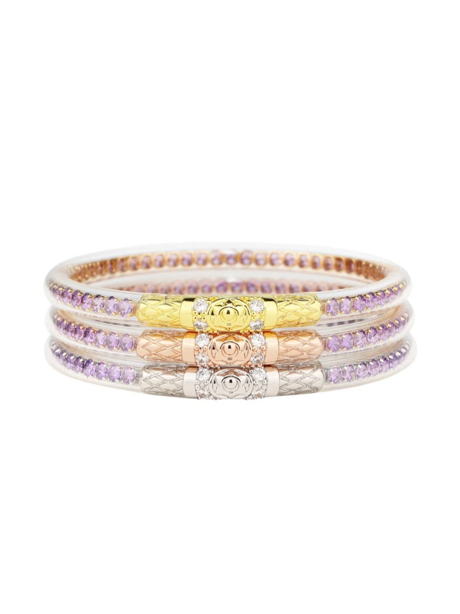 BuDhaGirl | Three Queens All Weather Bangles - Lila