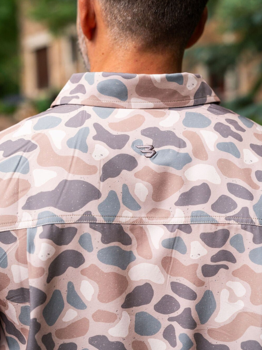 BURLEBO | Performance Button Up - Pintail Camo