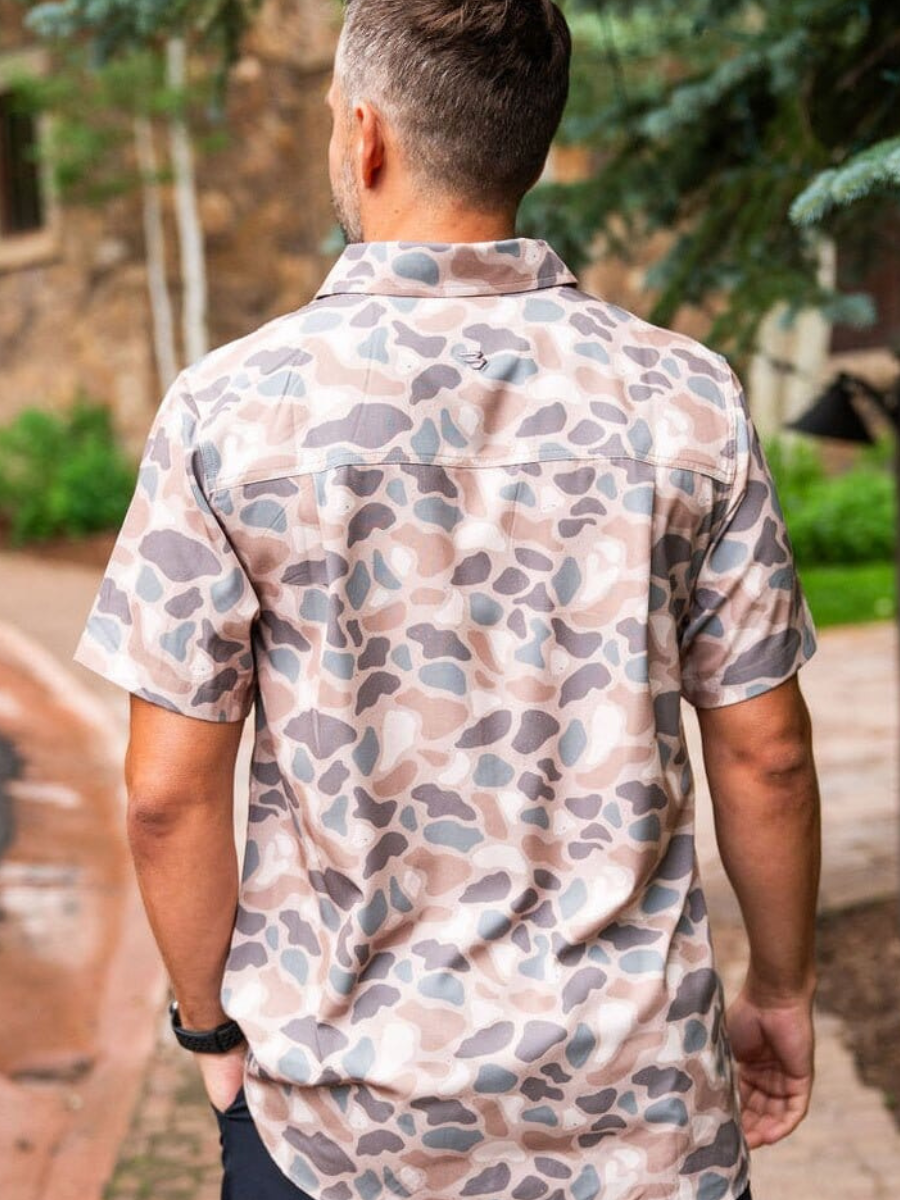 BURLEBO | Performance Button Up - Pintail Camo