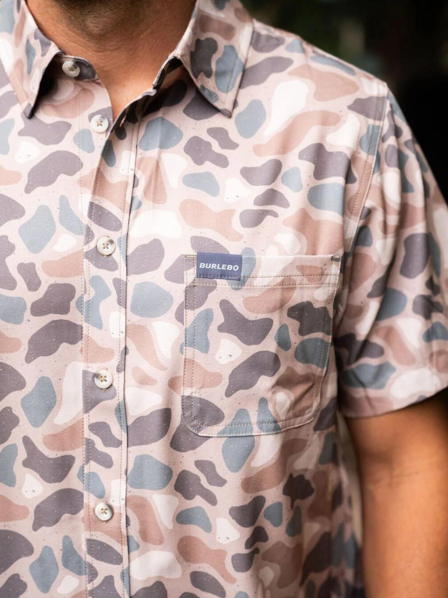 BURLEBO | Performance Button Up - Pintail Camo