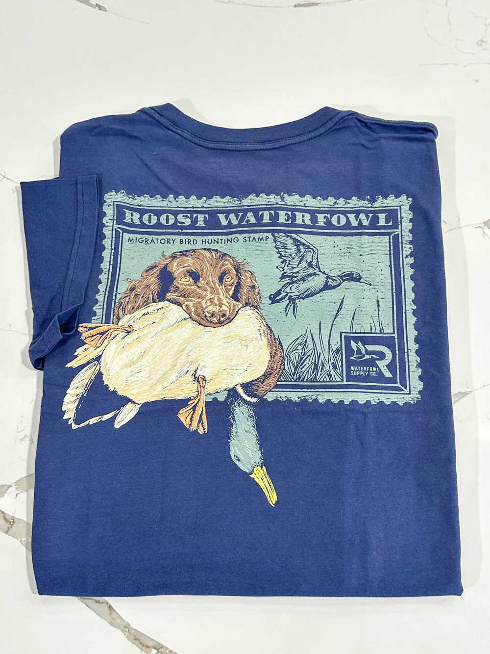 Roost | Boykin Stamp Tee - Navy