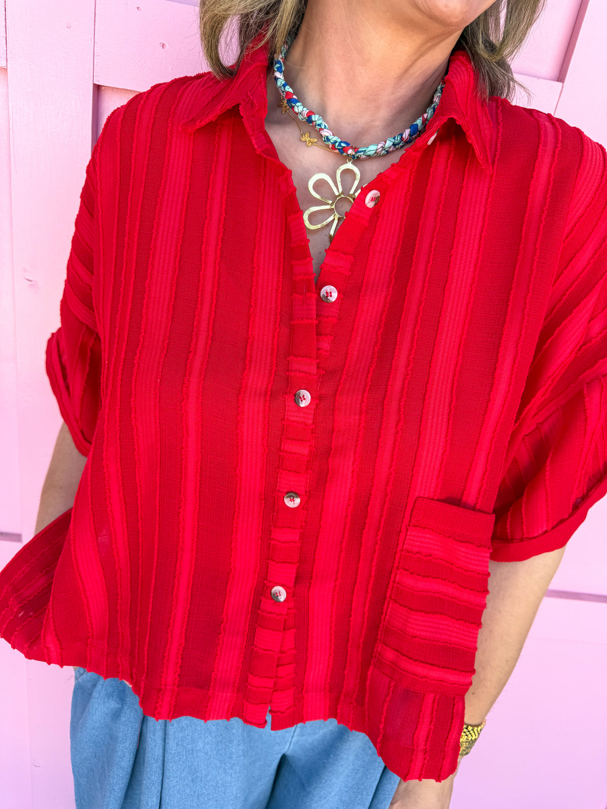 Southern Social Top - Red