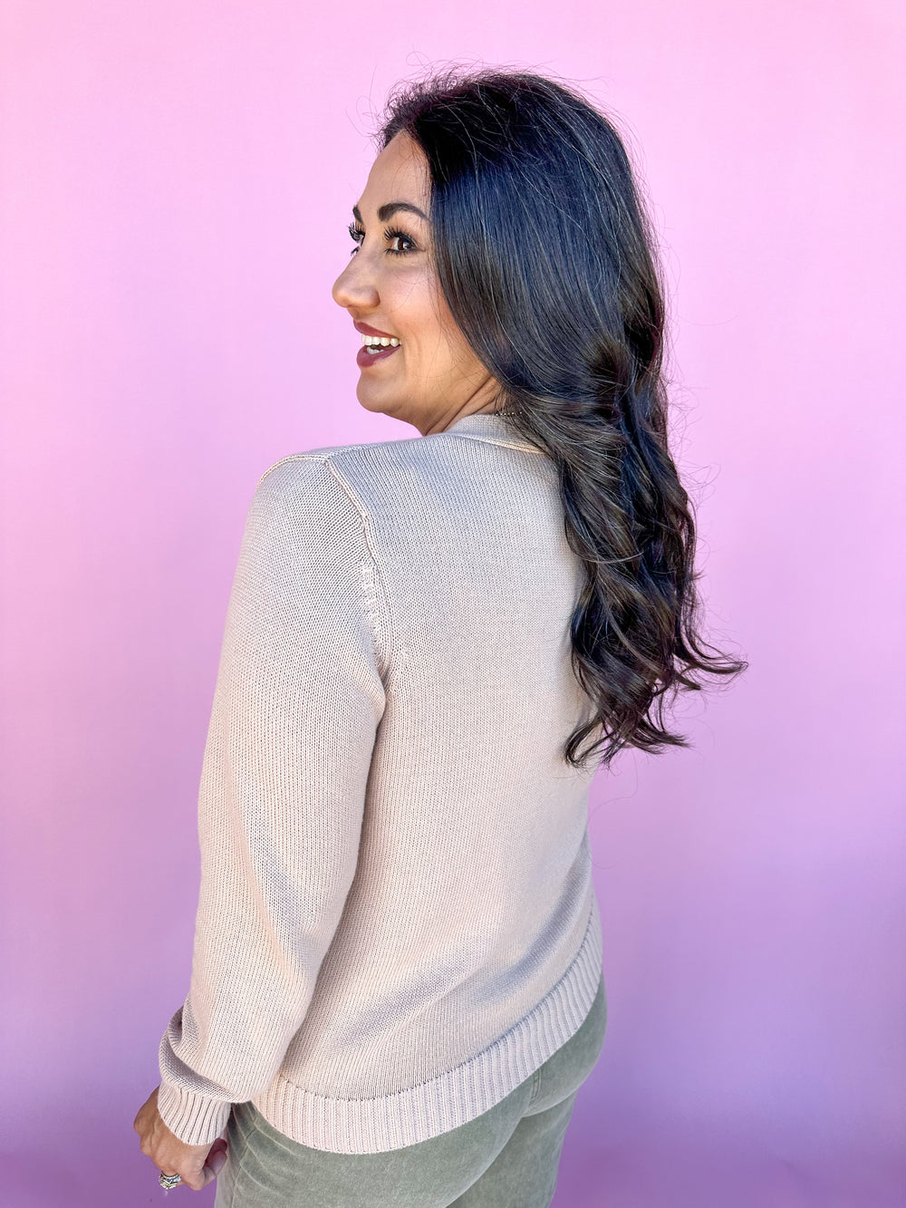 Sequin Pumpkin Cardigan