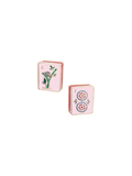 Canvas | Mahjong Tile Stud Earrings - Light Pink