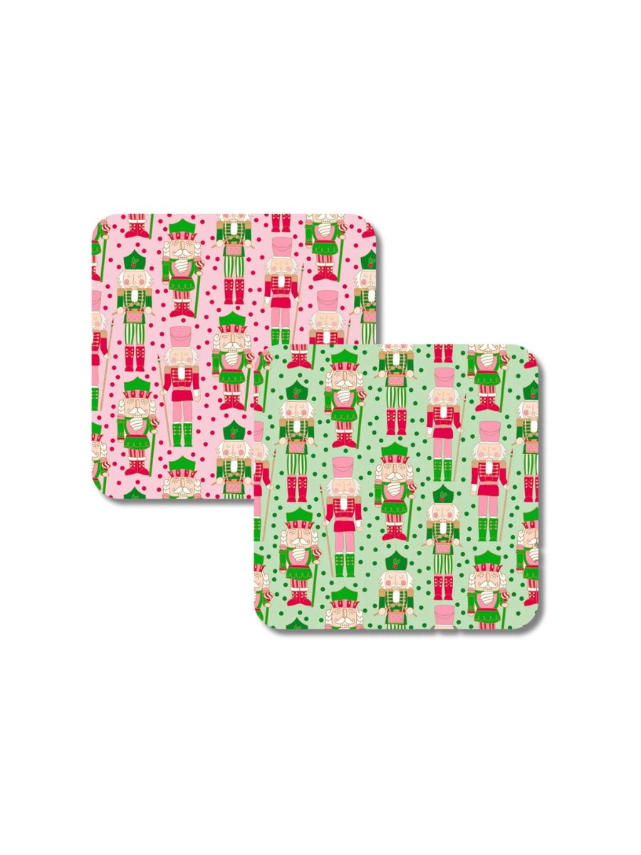 Canvas | Holiday Nutcrackers - Double Sided Coaster