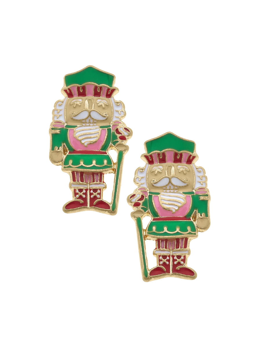 Canvas | Nutcracker Enamel Stud Earrings