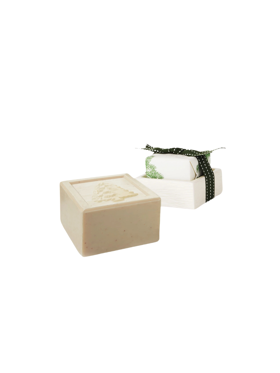 Thymes | Bar Soap & Dish Set - Frasier Fir