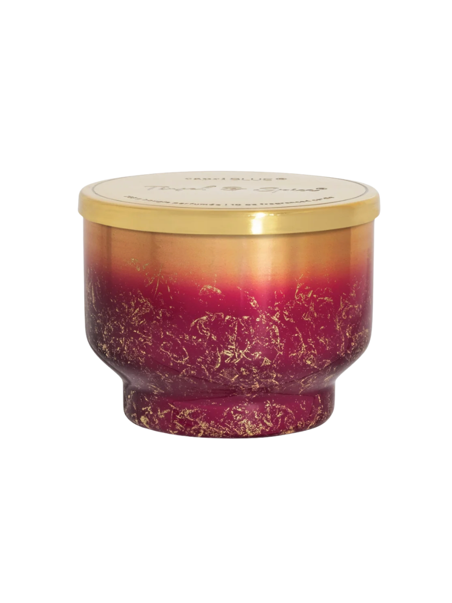 Capri Blue | 10 oz Tinsel & Spice Glimmer Inverted Jar