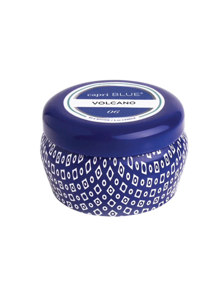 Capri Blue | 3oz Blue Printed Mini Tin - Volcano