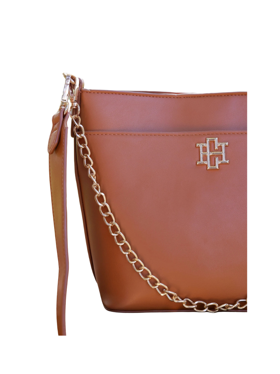 Caroline Hill | Brielle Bucket Bag - Camel