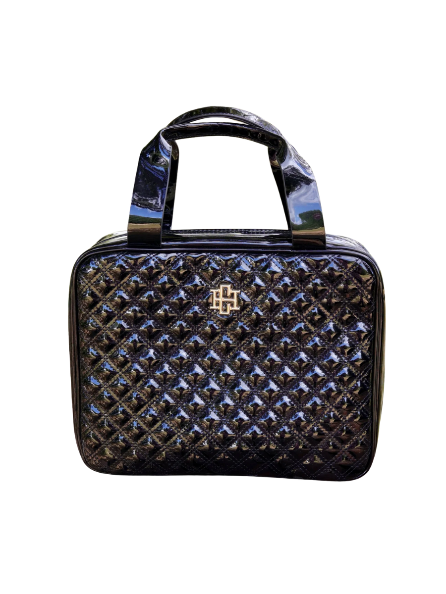 Caroline Hill Punta Cana Large Case Travel Black Patent Jincy's Gift