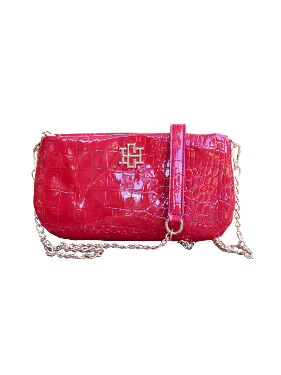 Caroline Hill | Livi Crossbody - Red Patent