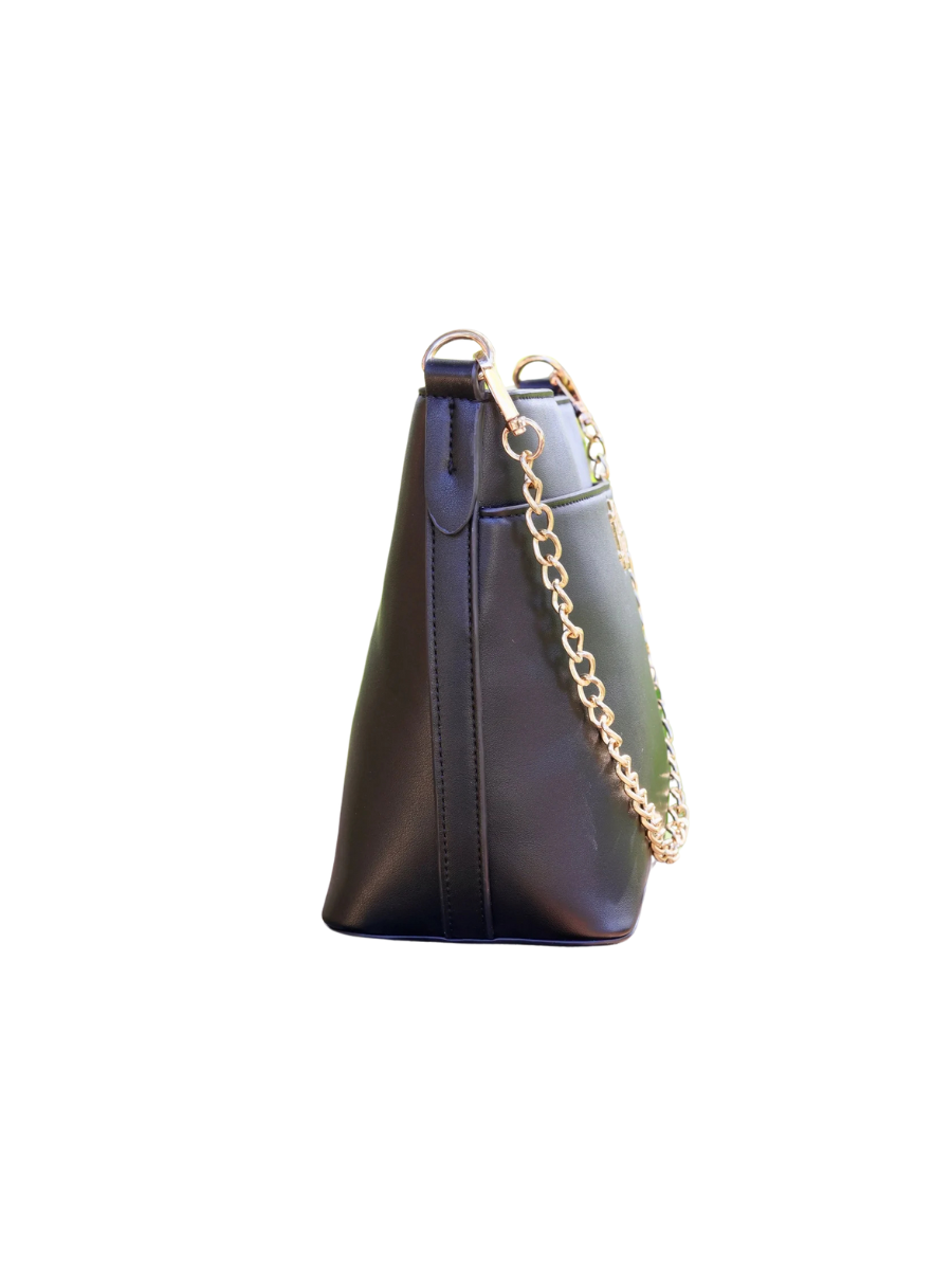 Caroline Hill | Brielle Bucket Bag - Black