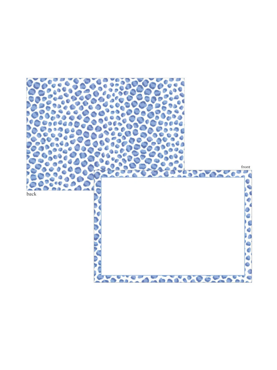 Caspari Just Spots Blue Correspondence Cards Letters Jincy's Gift