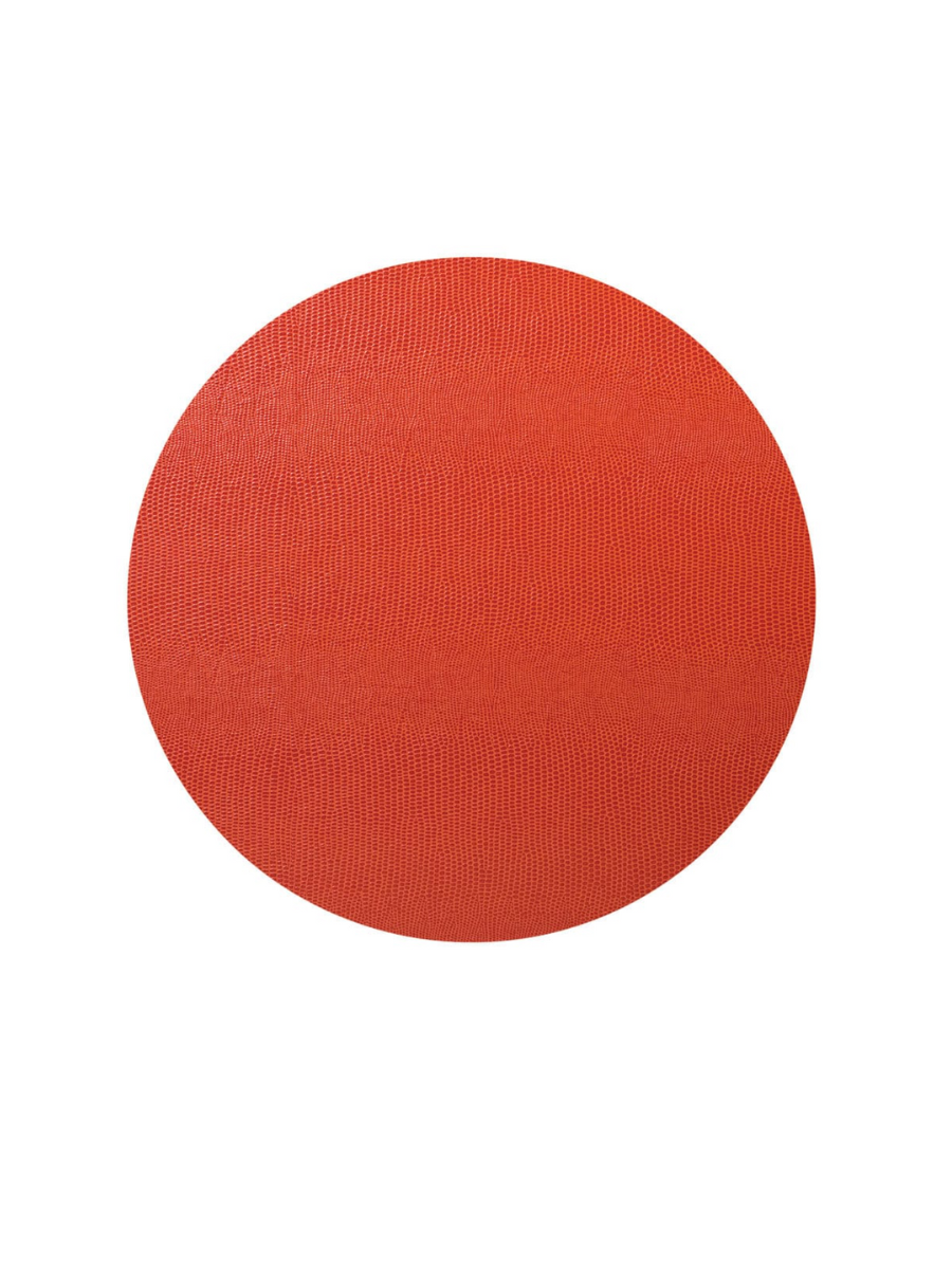 Caspari Orange Lizard Felt-Backed Placemats Home Decor Jincy's 