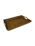 Caspari Rattan Extra Large Rectangle Tray Natural Color Home Decor Jincy's