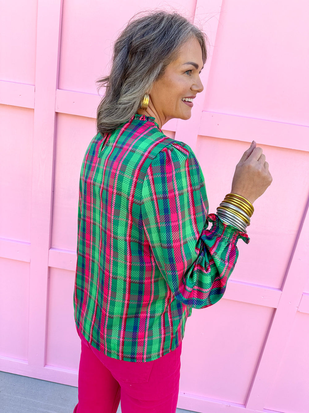 Michelle McDowell | Quinn Top - Plaid About You