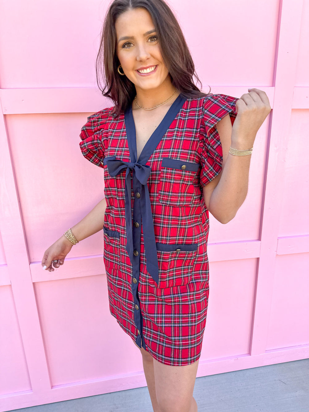 Precisely Plaid Dress