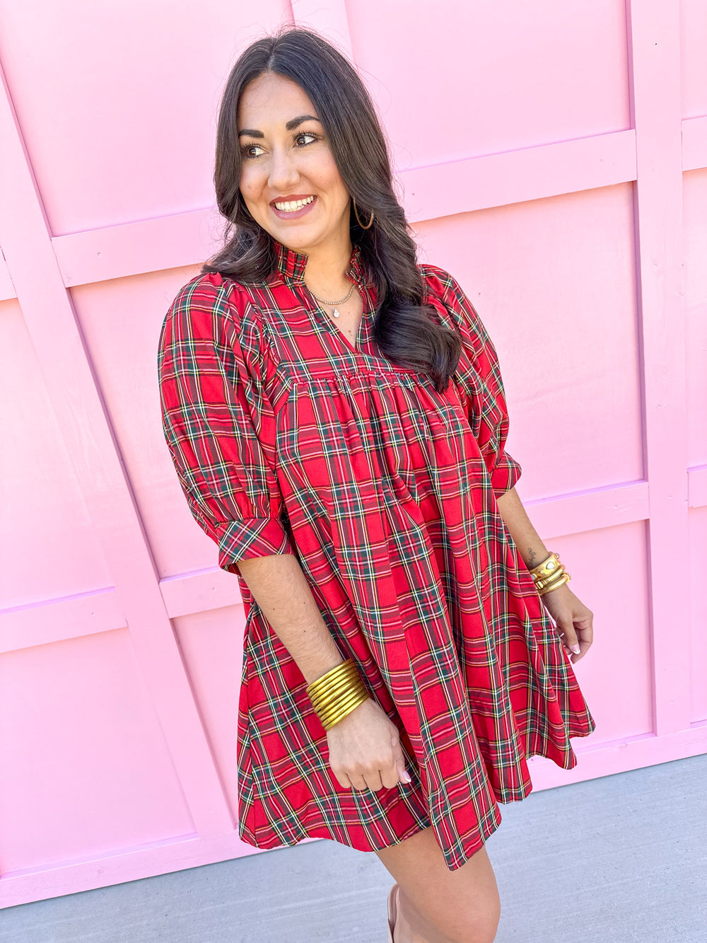 Pretty In Plaid Dress