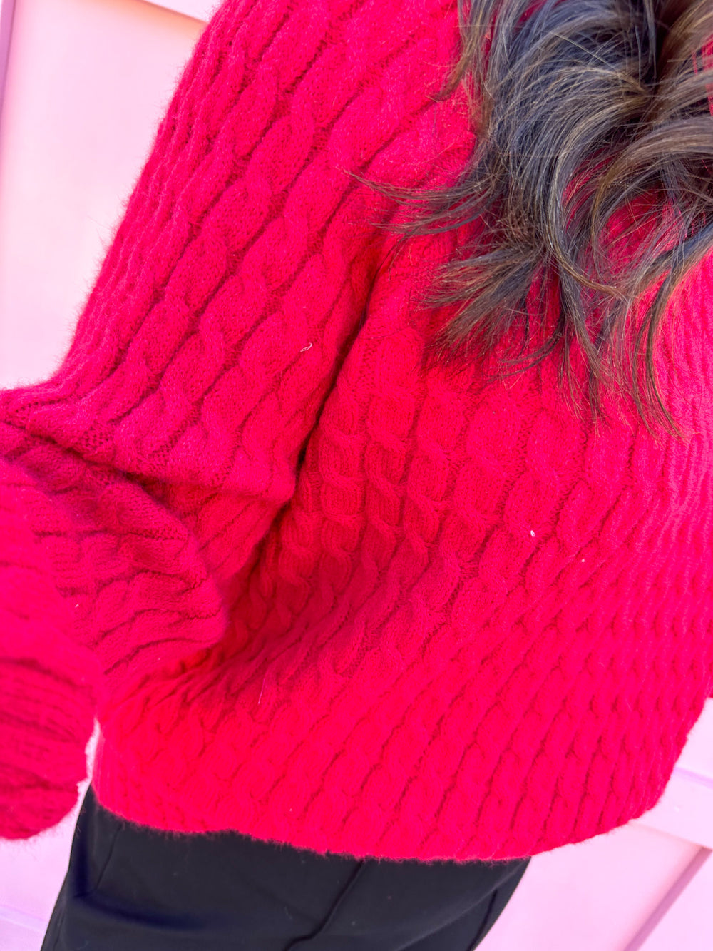 Luxe Layers Sweater - Red