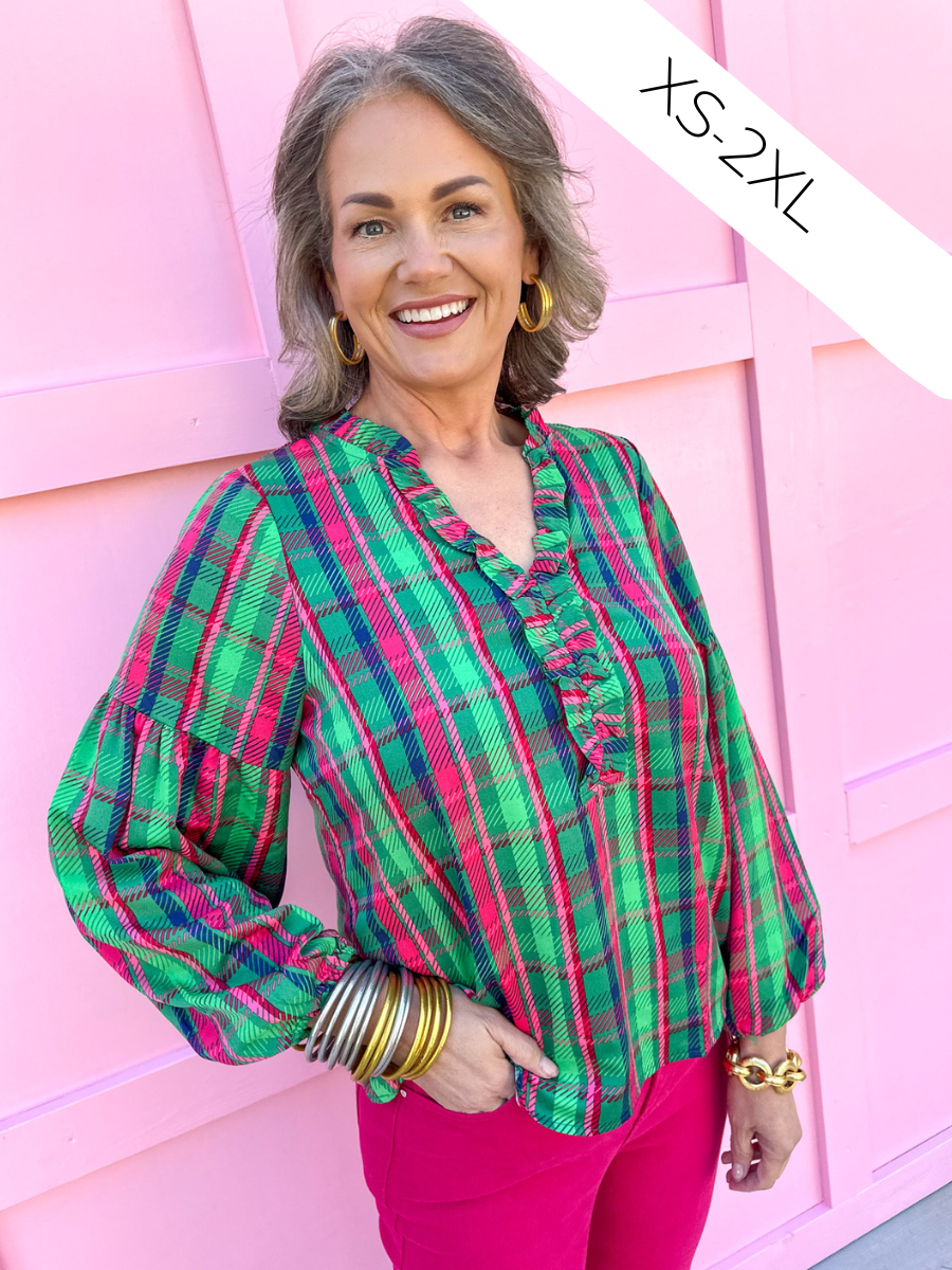 Michelle McDowell | Lexi Top - Plaid About You