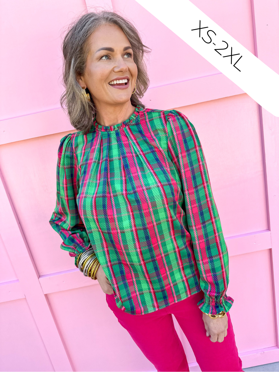 Michelle McDowell | Quinn Top - Plaid About You