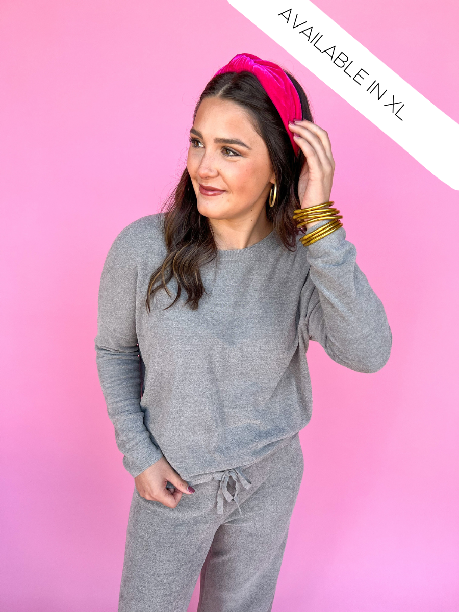 Barefoot Dreams | CozyChic Ultra Lite Slouchy Pullover - Dove Gray