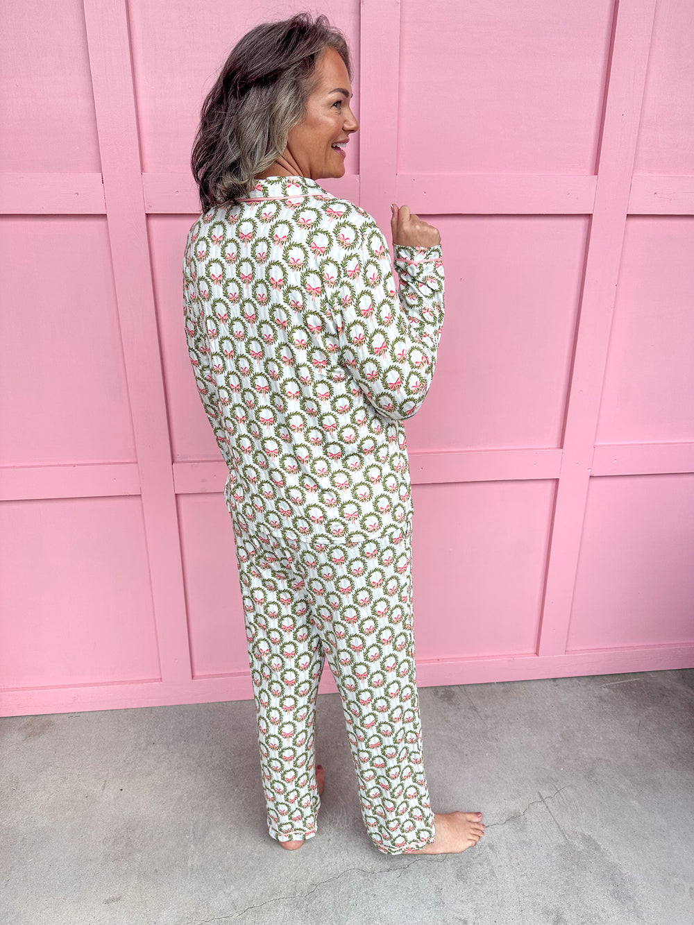 Mary Square | Charlotte L/S Pajama Set - Deck the Halls