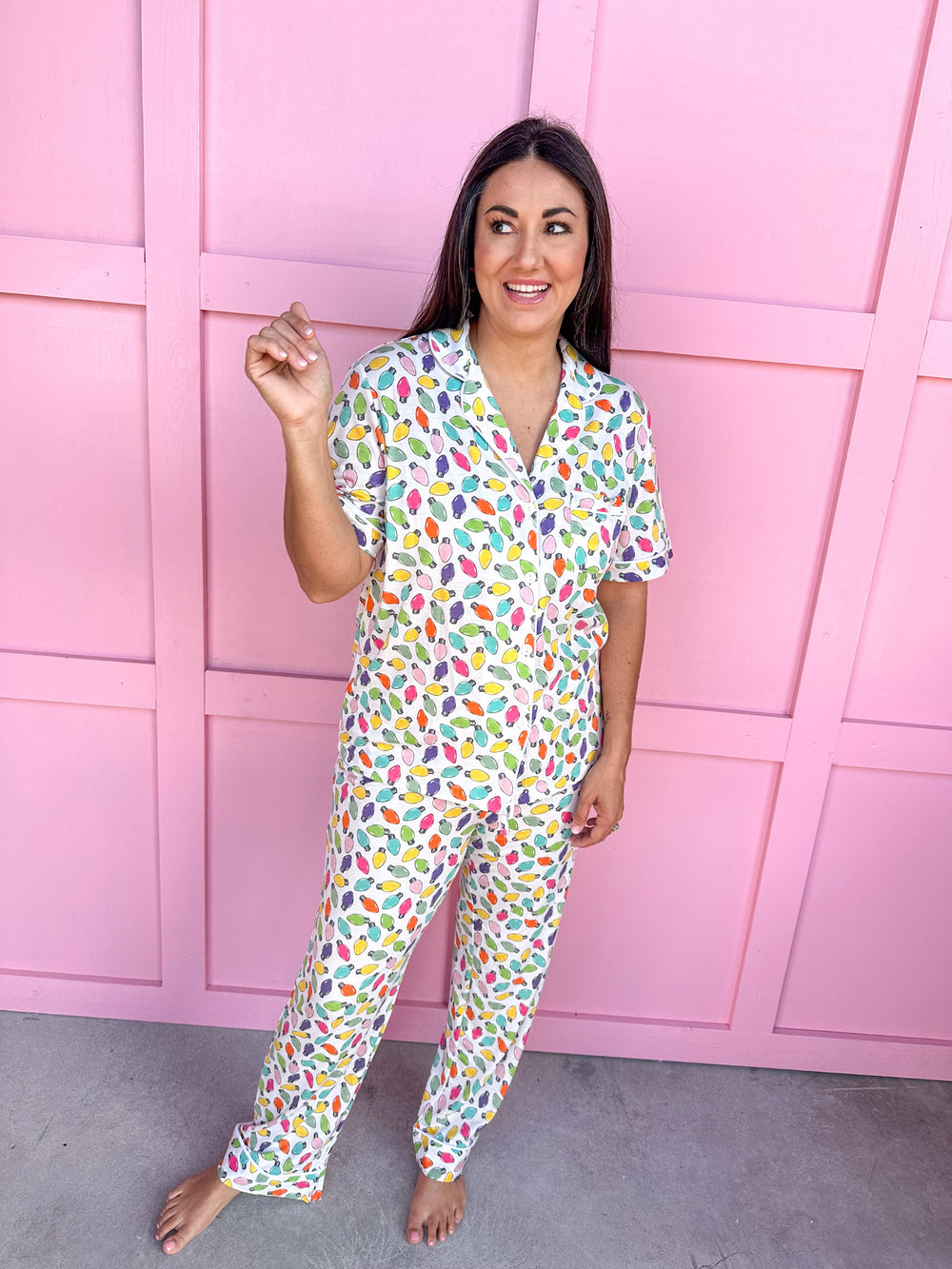 Jane Marie | Holiday Lights Pajama Set